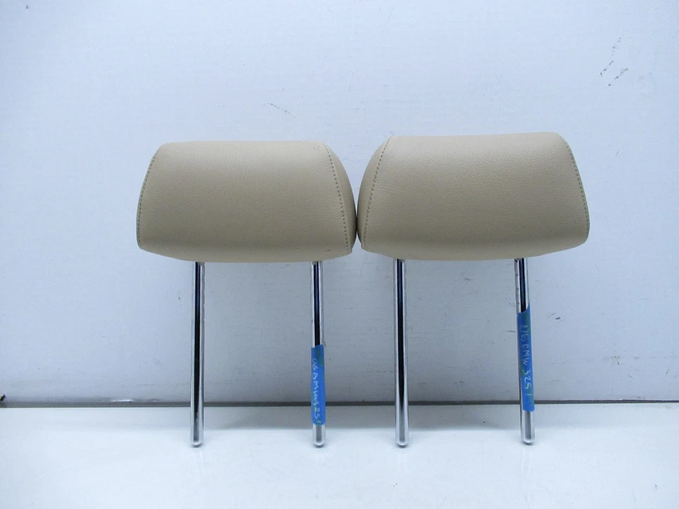 06-08 BMW E90 3 SERIES FRONT LEFT / RIGHT SEAT HEADREST SET PAIR OEM - Imagem 3 de 4