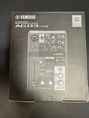 【ほぼ新品】AG03mk2 YAMAHA AG03MK2 3-Channel Loopback Audio USB Mixer - Yamaha USA