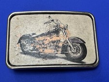 Vintage Picture Of Motorcycle Belt Buckle To Use For Craft Project Or To Wear 