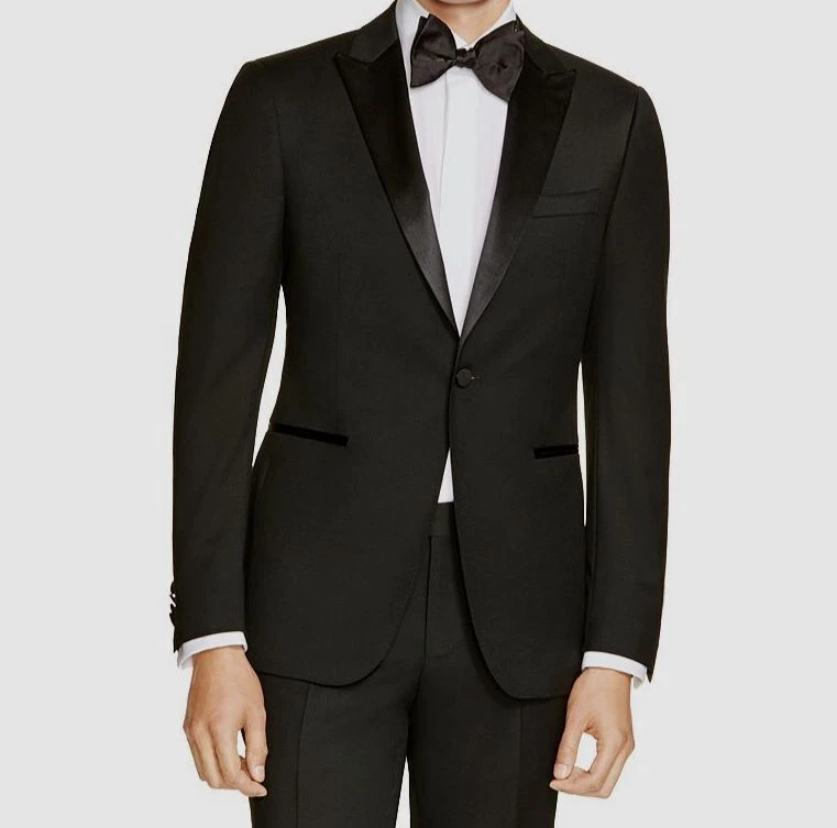 z zegna men's satin lapel tuxedo suit