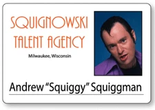 SQUIGGY LAVERNE & SHIRLEY NAME BADGE PROP HALLOWEEN COSPLAY MAGNET BACK