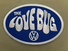 The Love Bug Embroidered Iron On Automotive Patch.
