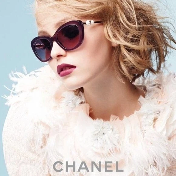 Chanel Dark Green/Black Gradient 5339-H Pearl Square Sunglasses