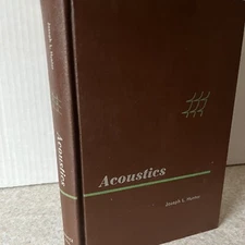Acoustics by Joseph L. Hunter 1957 Speech Hearing Noise Engineering