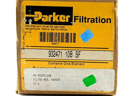 NEW Parker Filtration 932471-10B-SF Hydraulic Filter Element, 93247110BSF - Picture 2 of 3