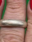 Sterling Silver 925 Plain Band Vintage Sz 11 NR