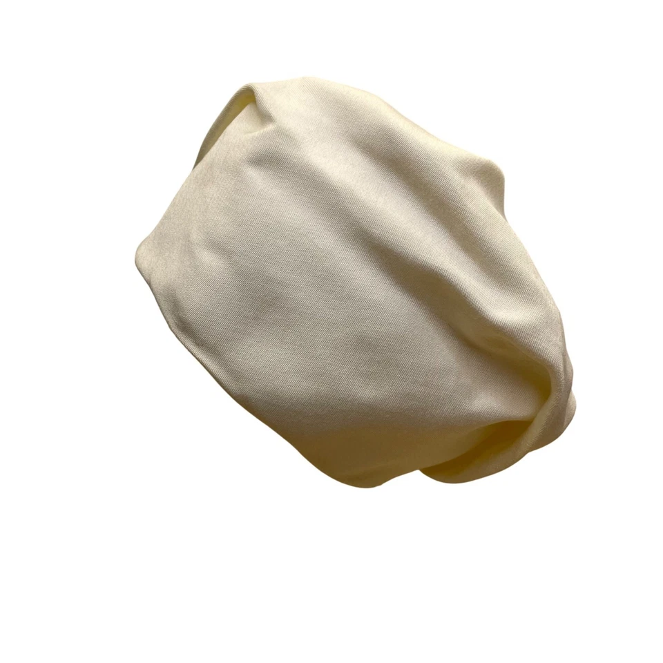 Diana эксклюзивные женщин слоновой кости шелковый берет шляпа регулируемый стильный мягкий винтажный - Изображение 3 из 4