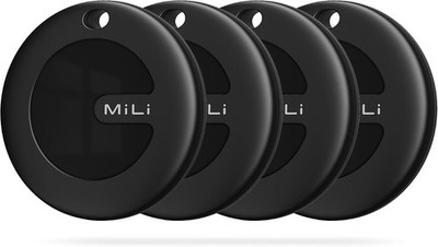 MiLi MiTag Bluetooth Tracker for Android, Smart Air Tracking BLK, 4PCS 