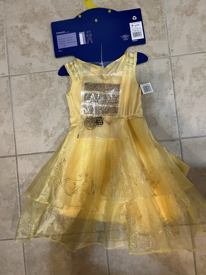 Disfraz de Bella y la Bestia de Disney Deluxe para niños ¡¡SM!! Disfraz nuevo con etiquetas Foto 4 de 4