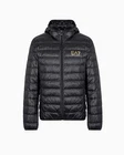 EMPORIO ARMANI Mens Black Core Identity Puffer Jacket Coat Large BNWT