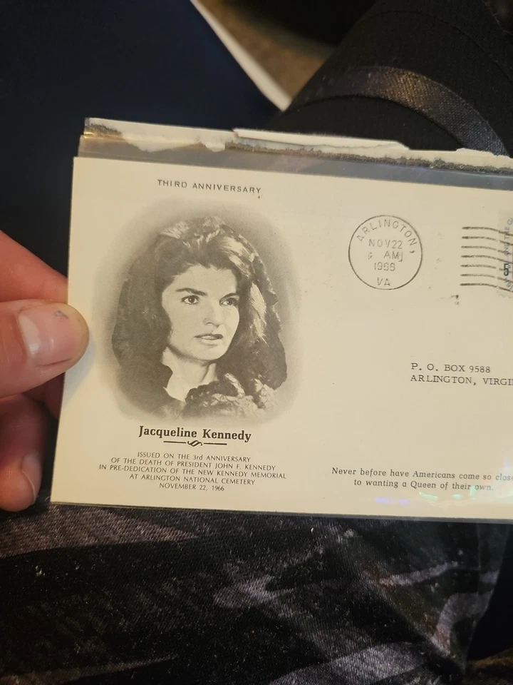 Jacqueline KENNEDY First Day Cover Stamp, 11/22/66, 3rd Anniversary, JFK- scarce - Image 2 of 4