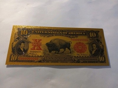 SLING'S   24K Gold-Plated Foil Note US Currency Bill  Paper Money Novelty Cash