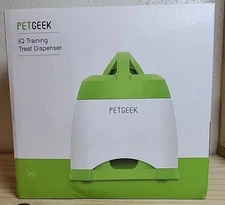 NEW PetGeek Automatic Treat Dispensing IQ Training Dispenser Memory Training