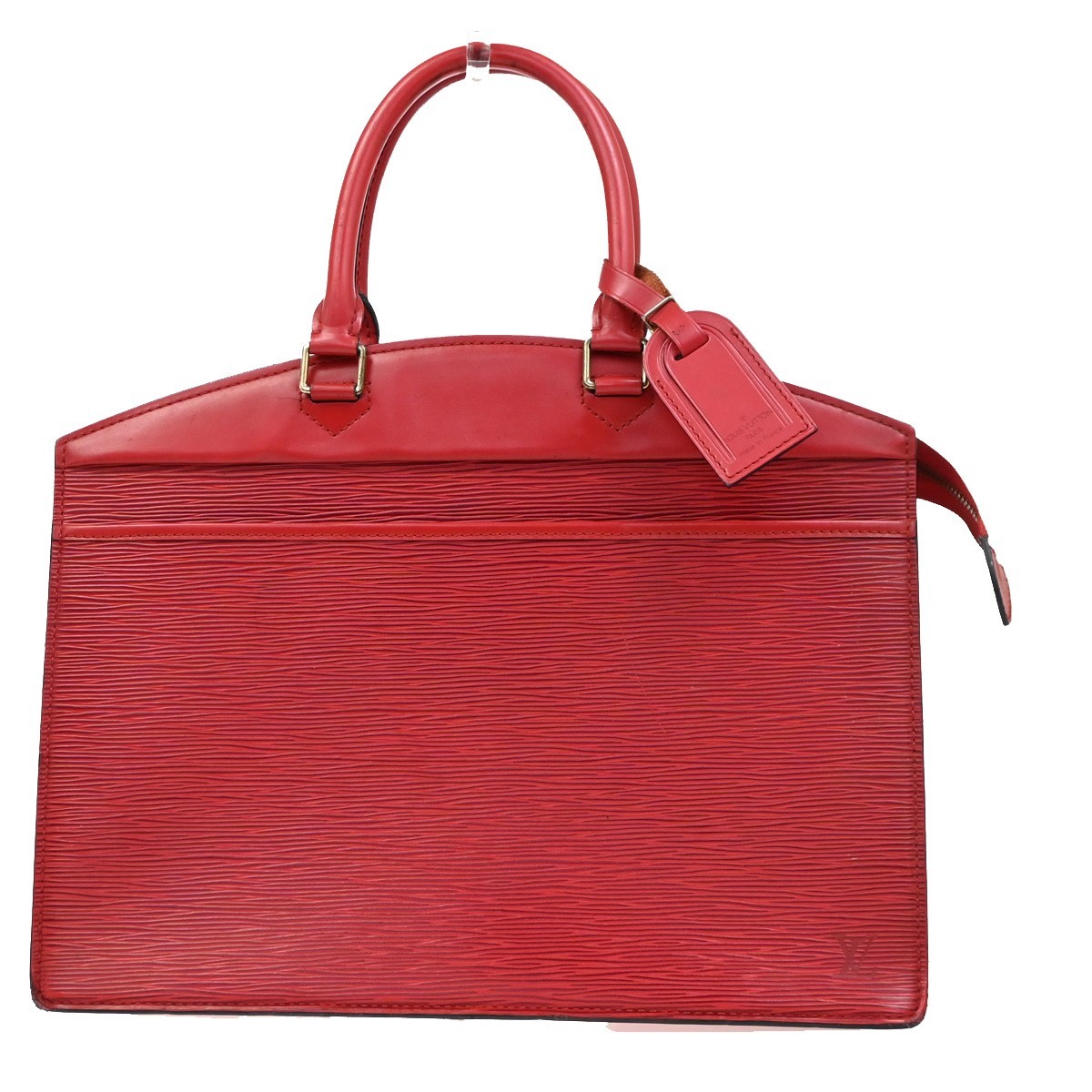 LOUIS VUITTON LV Logo Riviera Hand Bag Epi Leather Red France
