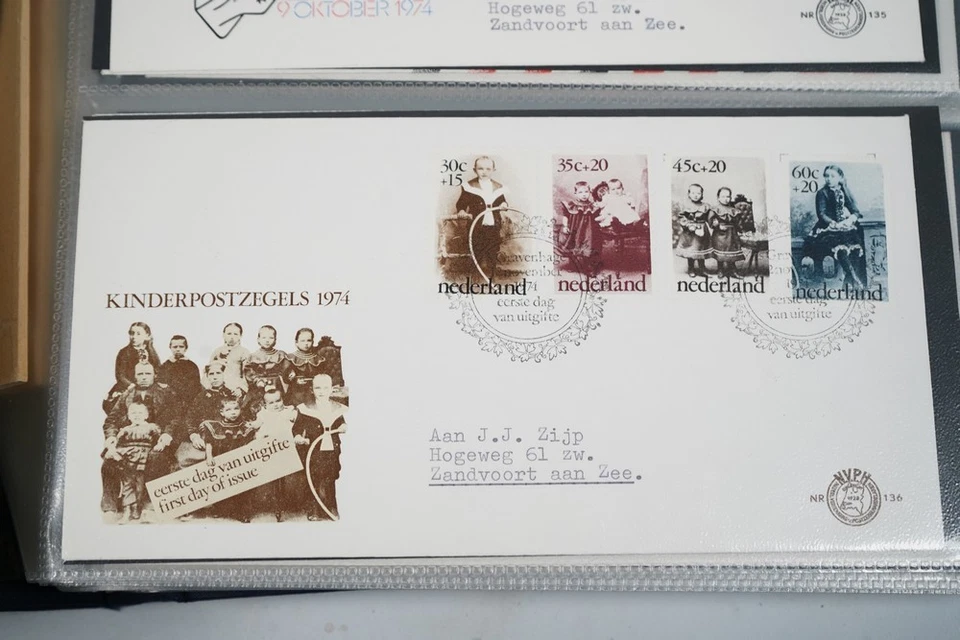 PAÍSES BAJOS AÑOS 70-80 COLECCIÓN DE 85 PORTADAS PRIMER DÍA ALMACENADAS EN ÁLBUM DAVO Foto 4 de 4