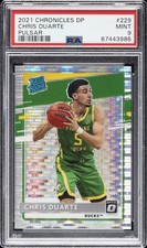 2021 PANINI CHRONICLES DRAFT PICKS PULSAR #229 CHRIS DUARTE PSA 9