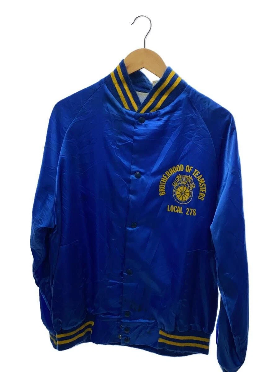 Giacca Coach nylon L blu acetato anni 70 80 made in USA vintage