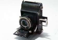 Voigtlander Perkeo 3x4 Vintage Folding Camera Compur For Parts Display JAPAN