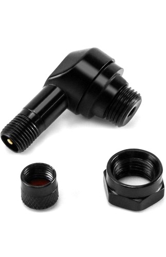 "2x Motorcycle Aluminum Angled Tire Valve Stems Black 8.3mm Wheel Air Valve" - Picture 4 of 7