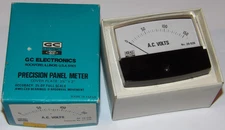 UNUSED VTG GC ELECTRONICS PRECISION PANEL METER! AC VOLTMETER! JEWELLED! JAPAN