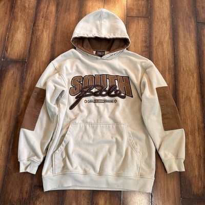 Vintage Y2K SouthPole Hoodie Men's Medium Embroidered Spell Out
