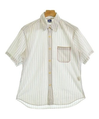 Aba house Casual Shirts WhitexNavyxRed(Stripe Pattern) 2200595735105