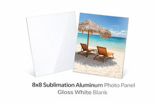 8x8 Sublimation Metal Photo Panel Gloss White Blank   Heat Transfer Aluminum