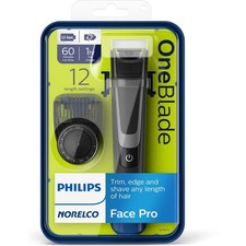 Philips OneBlade Face Pro Hybrid Wet/Dry Shaver - QP6510/70, UK SELLER