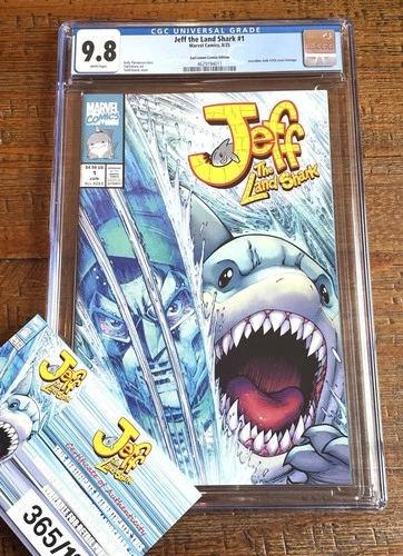 JEFF THE LAND SHARK #1 CGC 9.8 TODD NAUCK HULK 340 VARIANT DR. DOOM LTD 1000