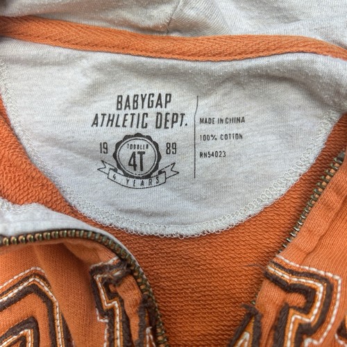 Vintage Gap Kids Logo Full Zip Hoodie Size 4 Youth Boys Lot of 2 - Picture 5 of 6