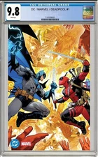 BATMAN/DEADPOOL #1 COVER T DAN MORA FOIL VIRGIN VARIANT CGC 9.8 NM PRESALE 11/19