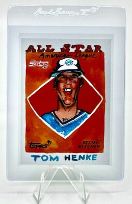 2021 Topps Spotlight 70 By Andy Friedman Stamp 46/70 SP Tom Henke #67 - NM