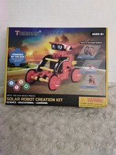 NEW: Tomons Solar Robot Creation Kit Build 12 Different Robots 190 pcs STEM Toy