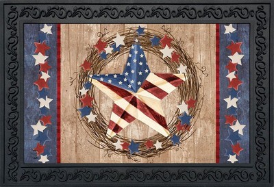 Briarwood Lane Americana Barnstar Patriotic Doormat