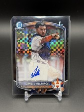 Jancel Villarroel 2025 Bowman Chrome #CPA-JV (1st) AUTO Black X-Fractor [#03/10]