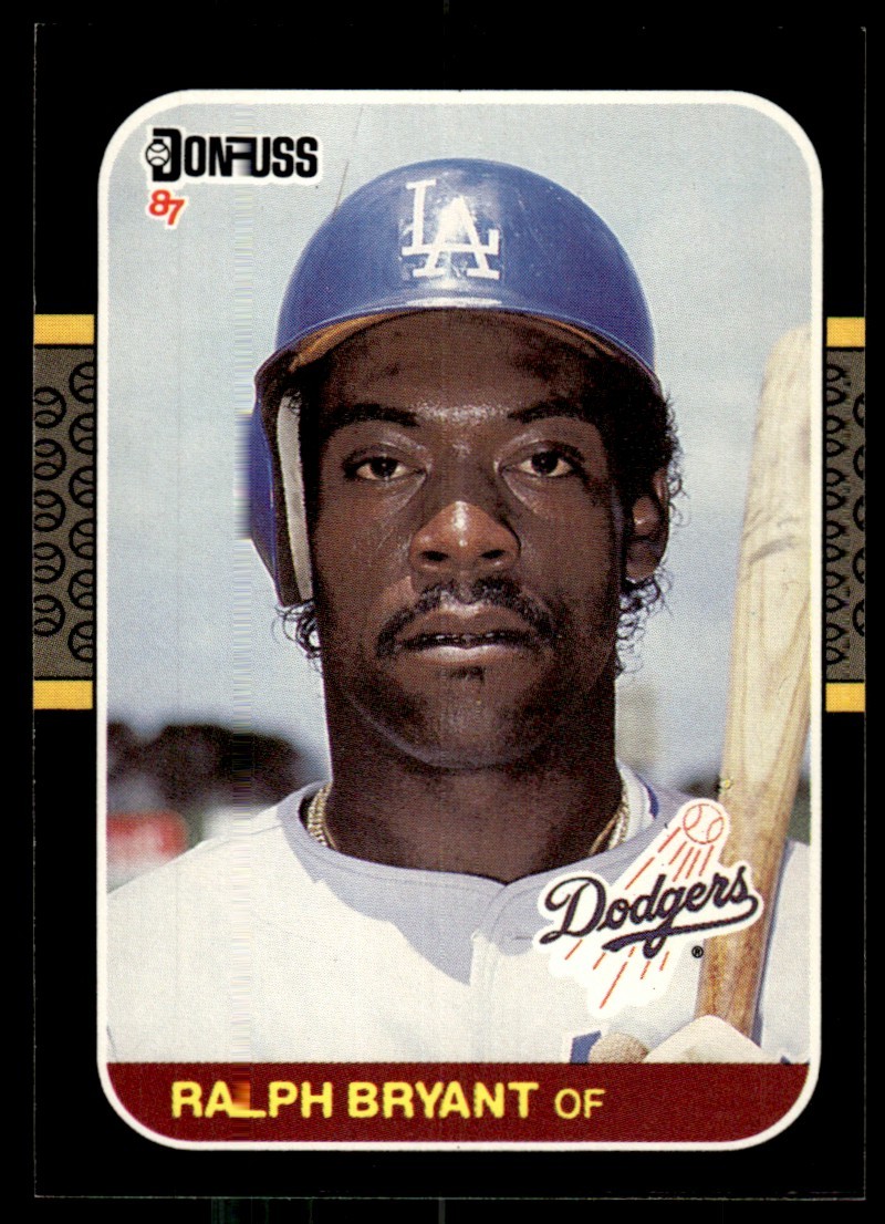 1987 Donruss Ralph Bryant Rookie Los Angeles Dodgers #587