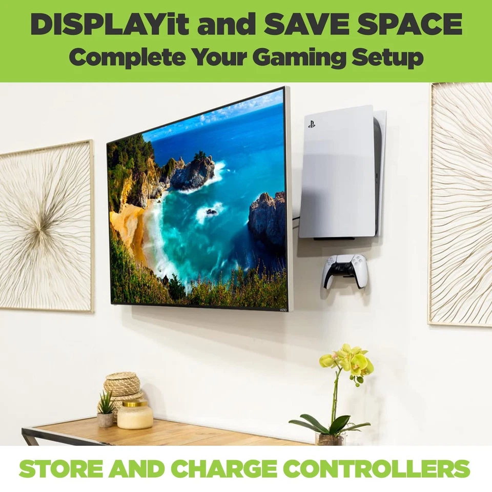 HIDEit Uni-C Pro Controller Wall Mount - Rubber Dipped Steel Mount for PS5 Pr... - Image 3 of 4