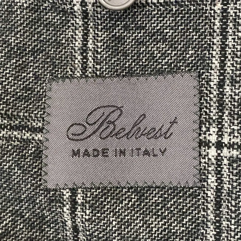 Auténtica chaqueta para hombre BELVEST - verde oscuro negro blanco Foto 3 de 4