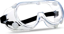Anti-Fog Protective Safety Goggles Clear Lens Wide-Vision