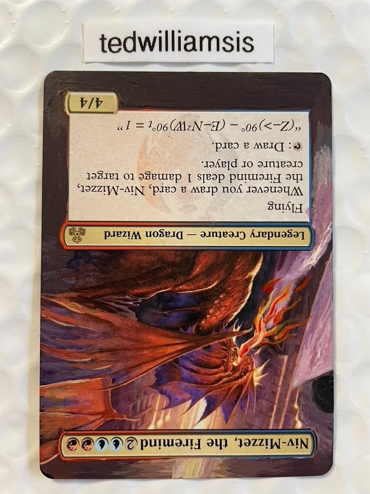 Niv-Mizzet, the Firemind MtG Guildpact Altered Art Extended & Borderless - Image 4 of 4