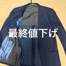 Paul Smith Navy Suit Jacket Single Breasted Flap Pockets Used Japan
