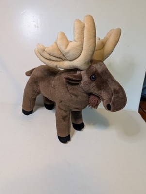 Wild Republic Standing Moose Brown Stuffed Animal Plush Toy B9