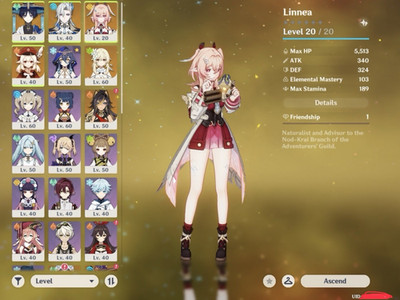 [NA] Genshin Impact AR 43 Linnea, Neuvillette, Wanderer ++