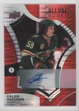 2021-22 Upper Deck Allure Rookies Red Rainbow Auto Calen Addison #133 Auto 1os2