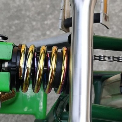 Faltbike-Federdämpfer mit Montageplatten zylindrischer Schraubenfeder-Dämpfer