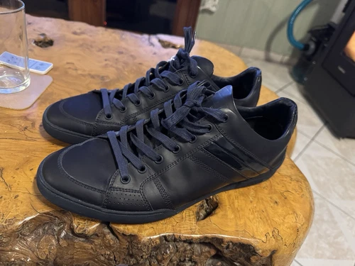 NEUF CHAUSSURES DIOR HOMME BASKETS B18 42 CUIR SNEAKERS SHOES