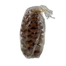 Brown Pinecone Shaped Candle Small Rustic Primitive Wax Nature Seasonal Decor