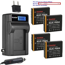 Kastar Battery LCD AC Charger for Kodak KLIC7004 Kodak EasyShare M1093 IS Camera