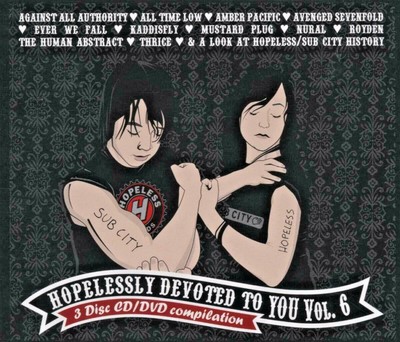 Hopeless records 3 disc CD/DVD compilation hopelessly devoted to you, volume 6 (790692068524)