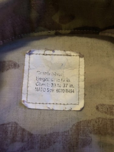 Military Shirt Small Short ACU Multicam USAF Unisex Fire Resistant Camo #726 - Picture 4 of 6